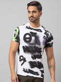 Being Human Men White Typography Printed Cotton T-shirt