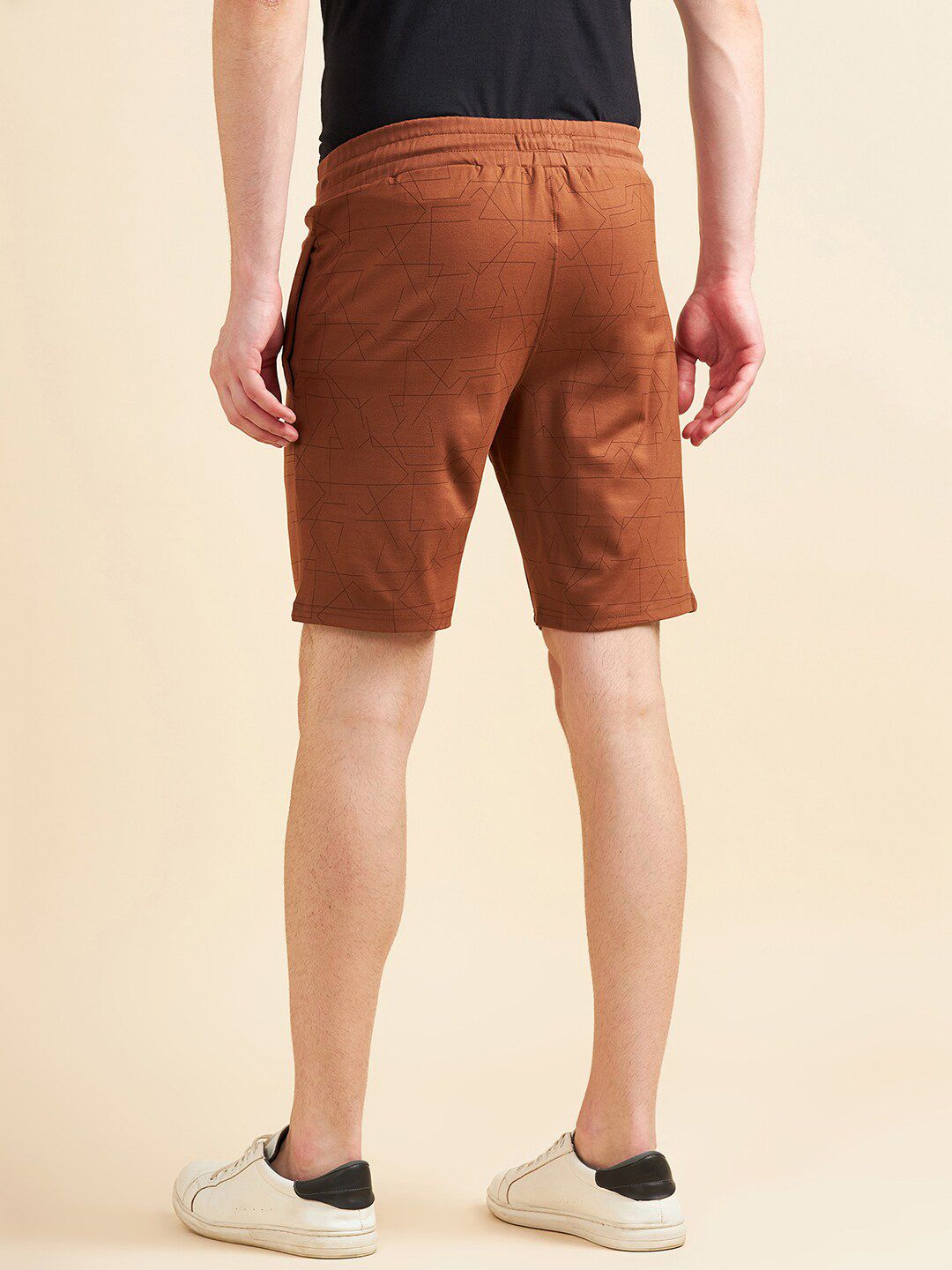 Sweet Dreams Men Brown Mid-Rise Cotton Shorts