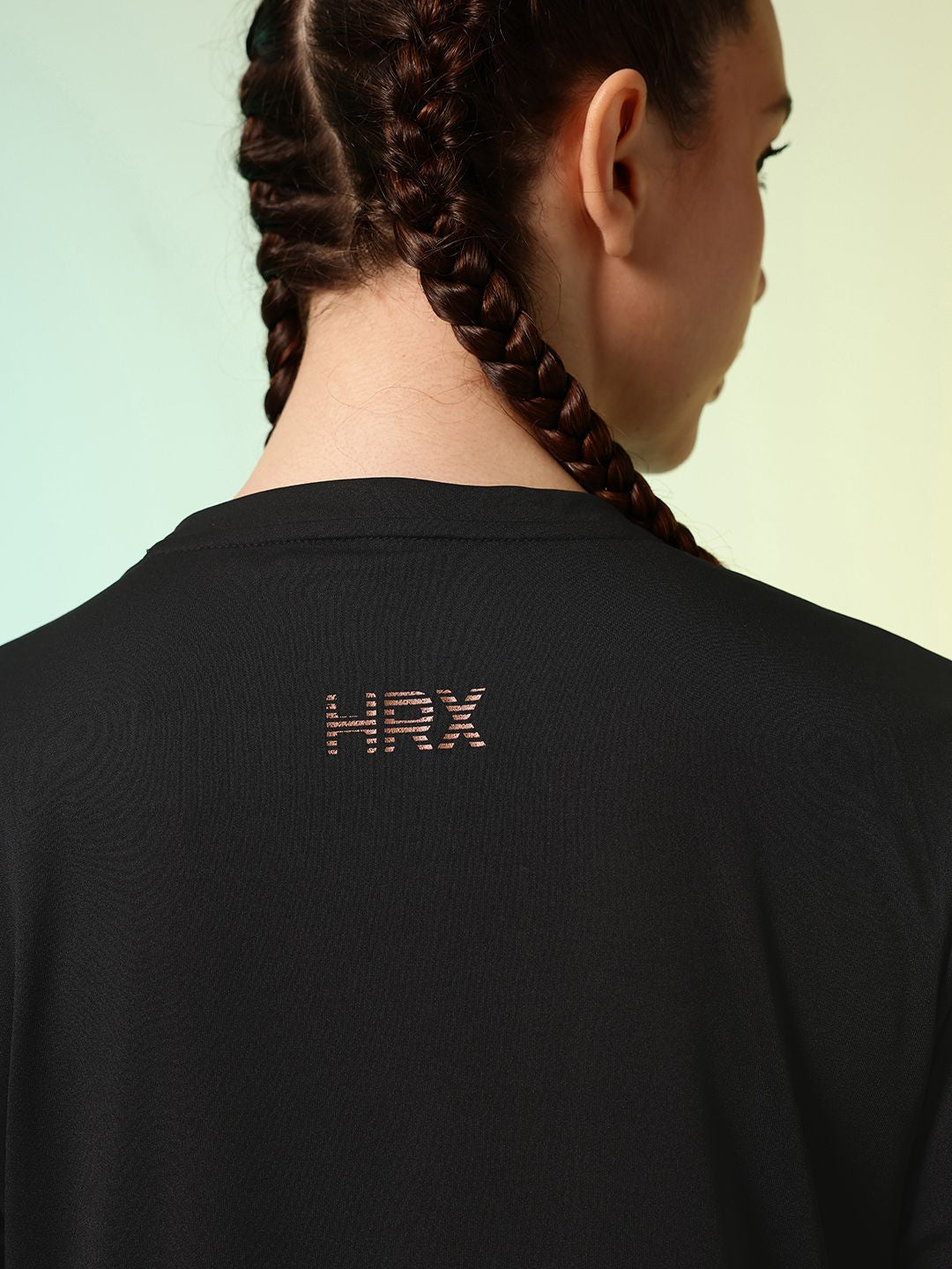 HRX by Hrithik Roshan Brand Logo Printed ACTIVE-GODDESS Rapid Dry Training T-shirt