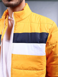 The Indian Garage Co Men Colourblock Regular Fit Puffer Jacket