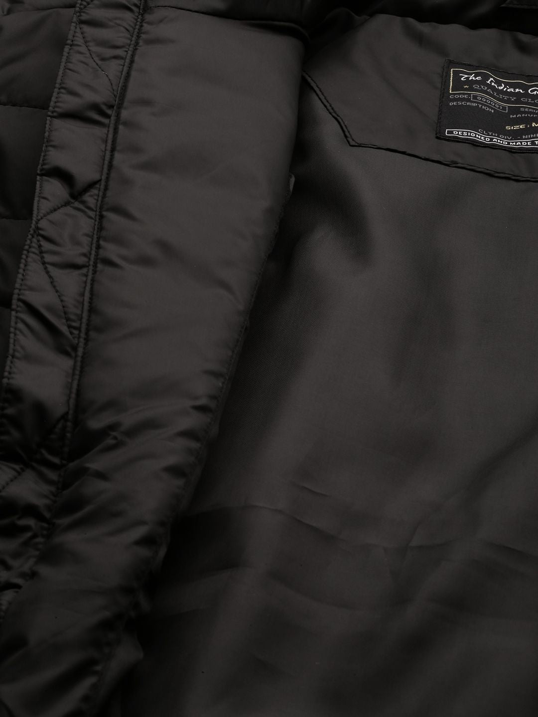 The Indian Garage Co Men Zip-Front Puffer Jacket with Zip Pockets