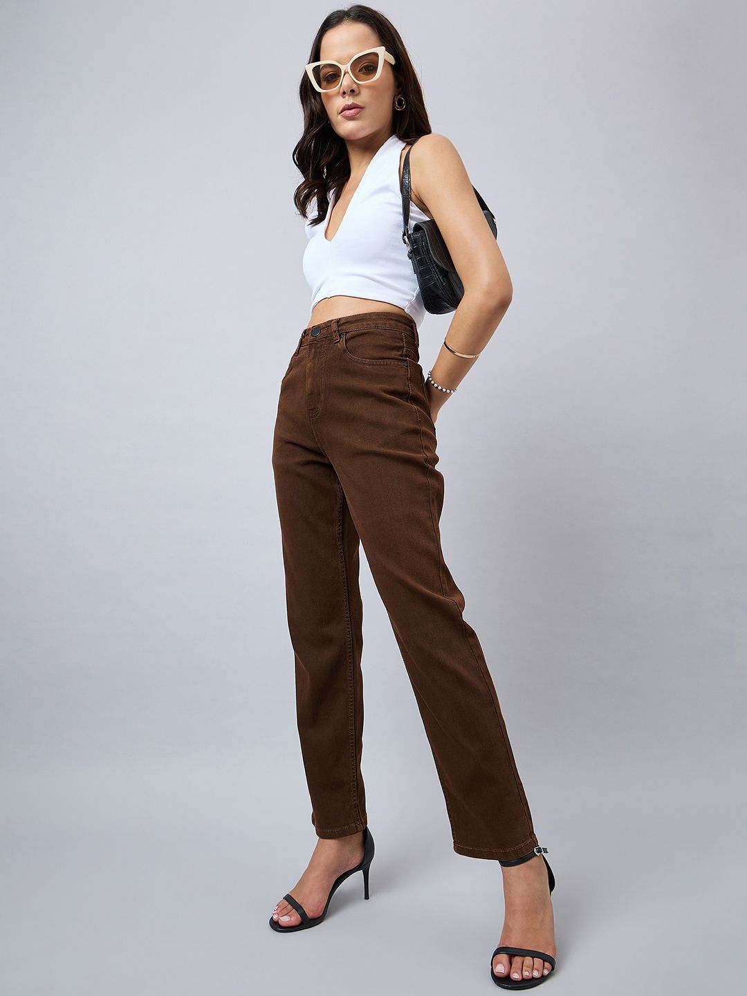 Style Quotient Women Straight Fit High-Rise Stretchable Denim Jeans