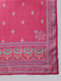 W Women Plus Size Purple Floral Printed Kurta & Leggings With Dupatta