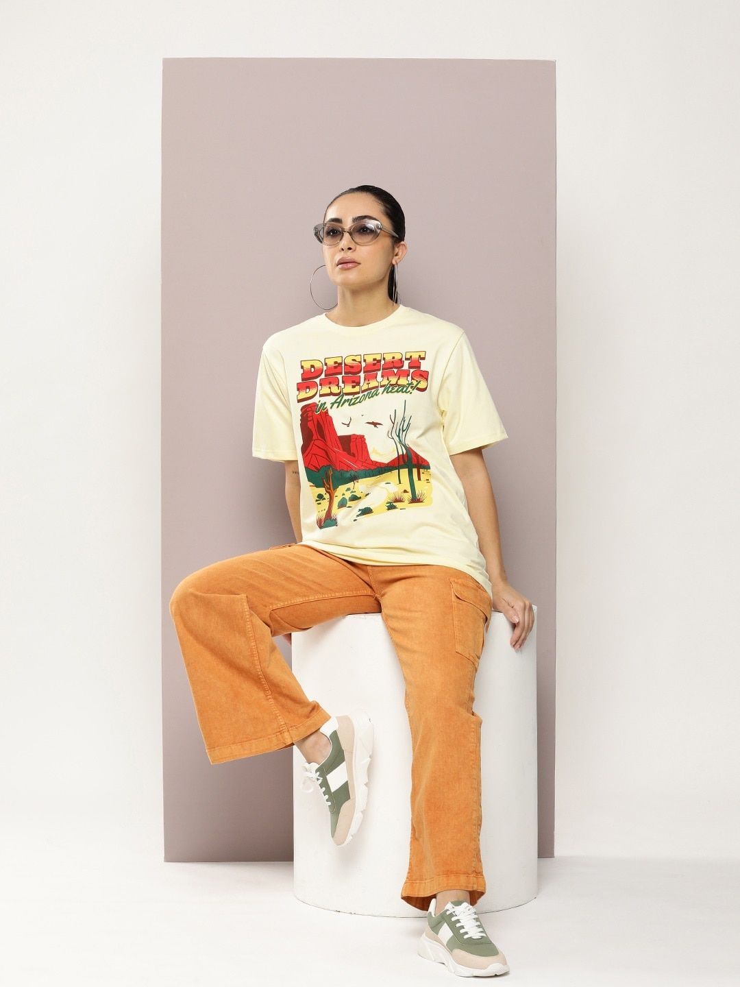 DILLINGER Graphic Printed Oversized Pure Cotton T-Shirt