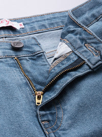 all about you Women Mid Rise Bootcut Light Fade Stretchable Jeans