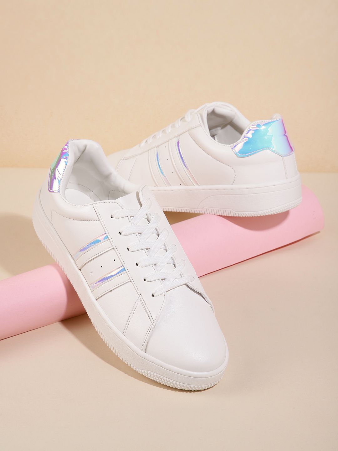 DressBerry Women Perforated Detail Sneakers