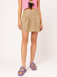 Dressberry Floral Sway Printed Flared Skirt