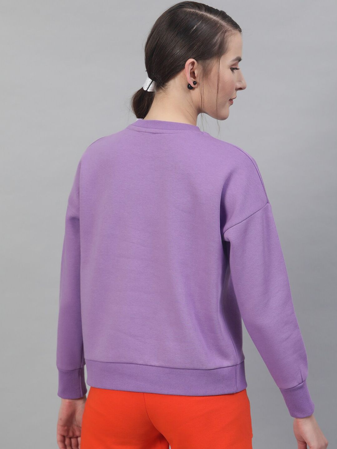STREET 9 Women Lavender Embellished Sweatshirt