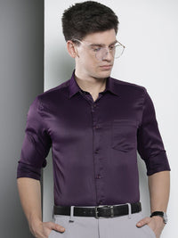 The Indian Garage Co Men Solid Slim Fit Opaque Formal Shirt