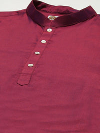 KISAH Men Floral Printed Regular Fit Kurta Jacket Churidar Set
