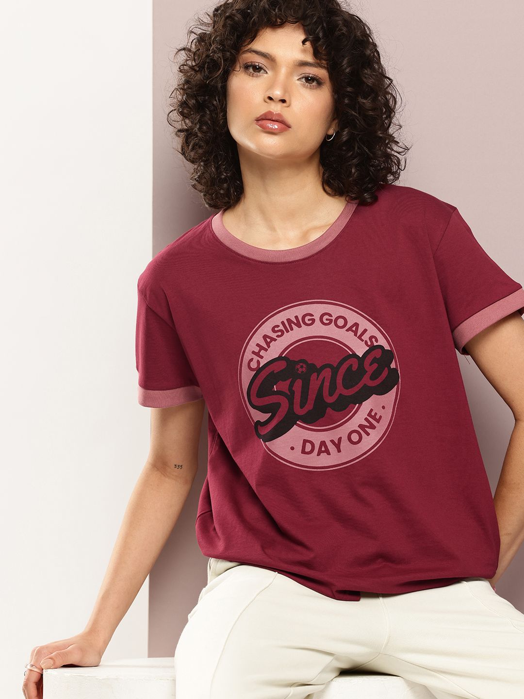 DILLINGER Typography Printed Pure Cotton Boxy T-shirt
