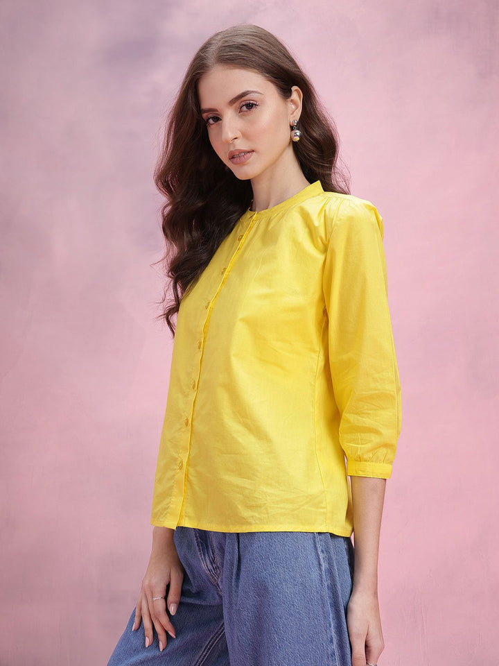 DressBerry Shirt Style Pure Cotton Top