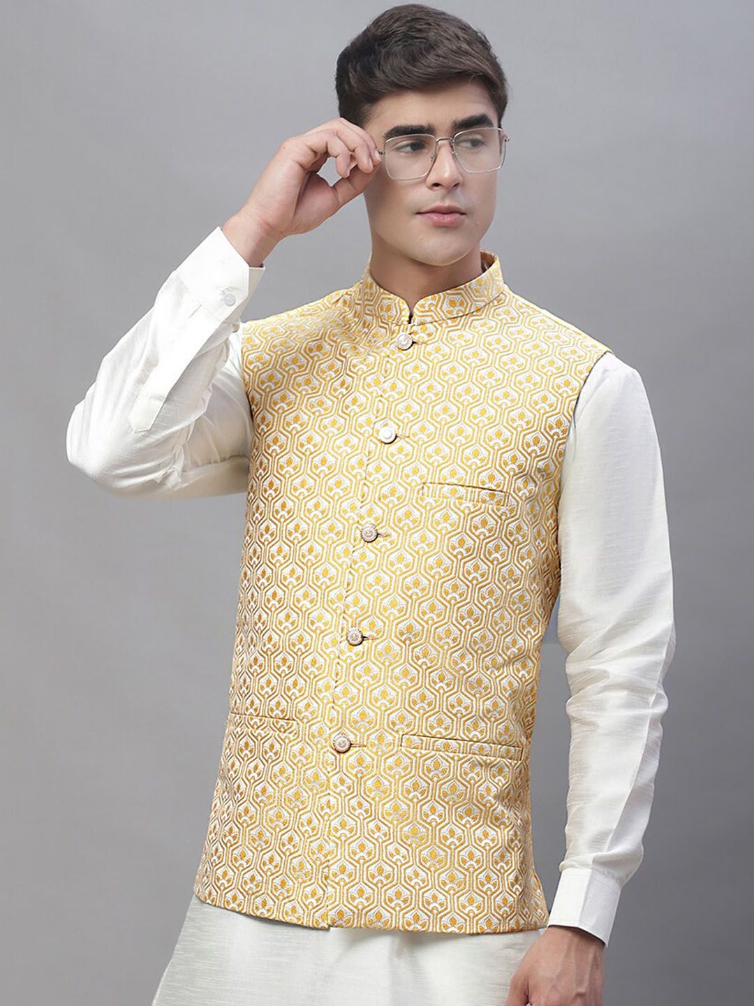 Anouk Men Woven Design Jackets