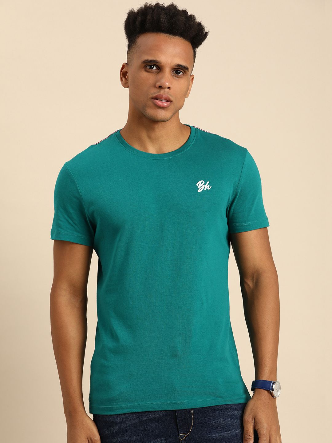 Being Human Pure Cotton Regular Fit Casual T-shirt