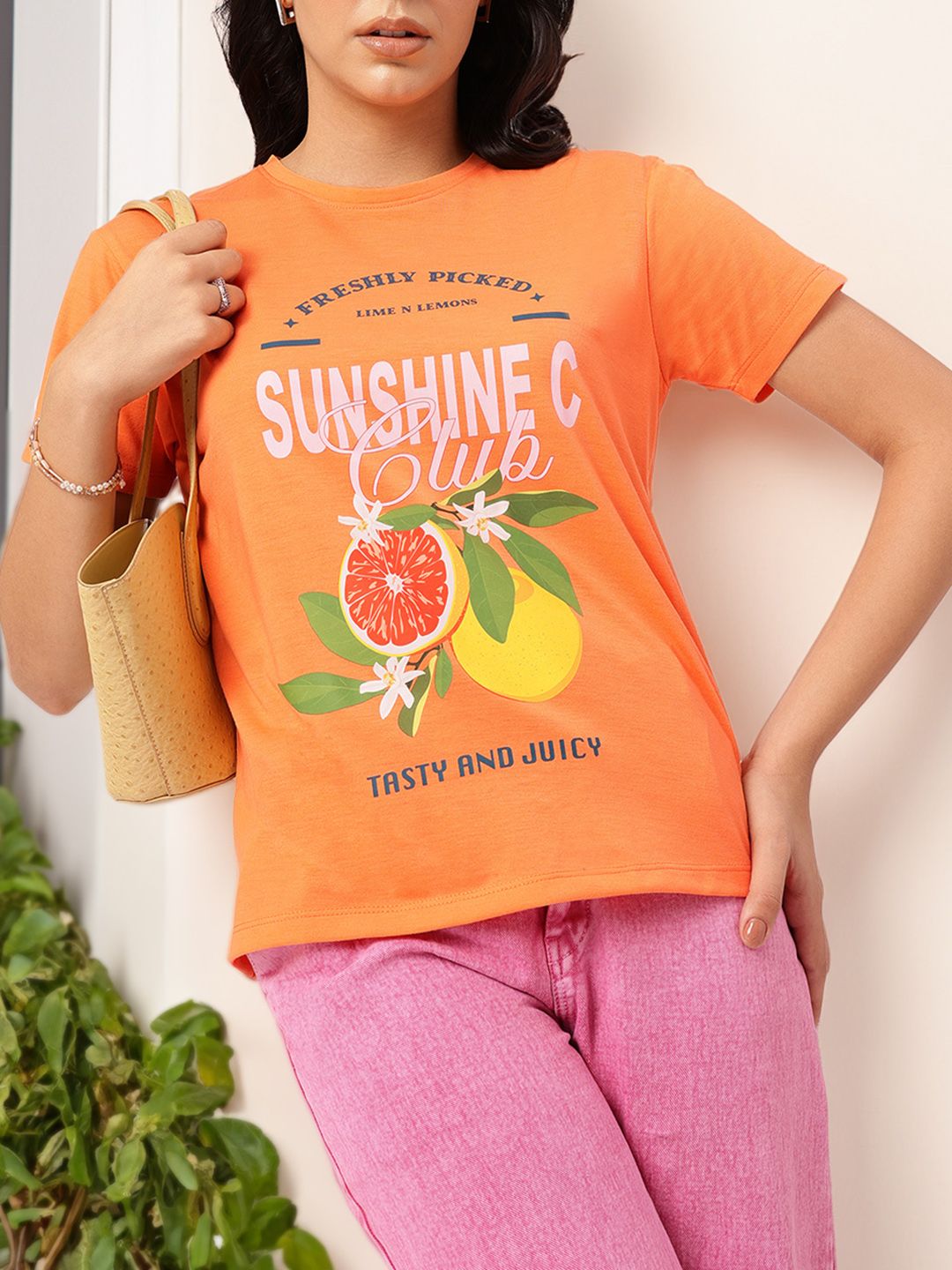 DressBerry Modern Muse Printed T-shirt