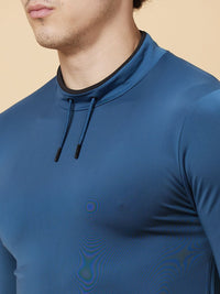 Being Human Men Henley Neck Pockets T-shirt