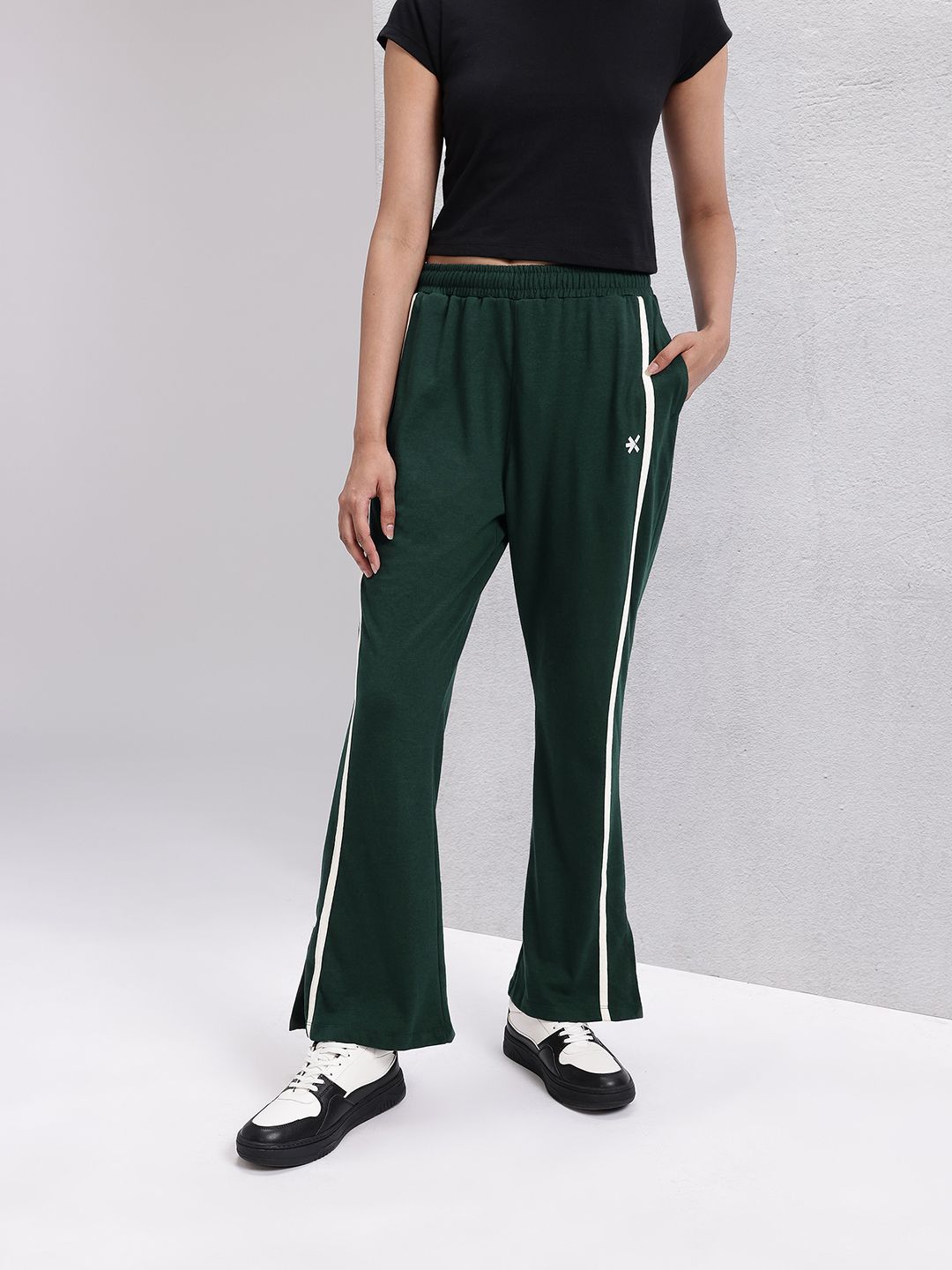 HRX by Hrithik Roshan Women Lifestyle Side Stripes Track Pants