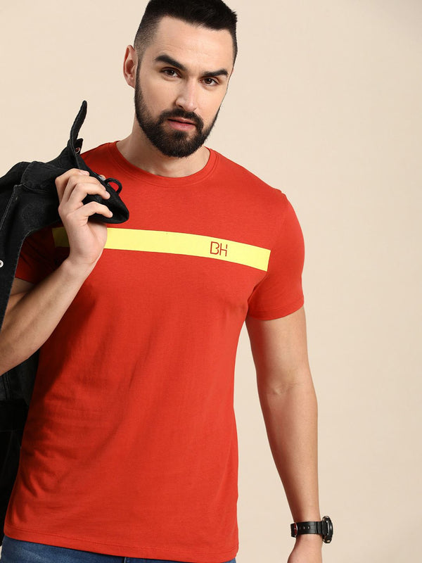 Being Human Striped Pure Cotton T-shirt