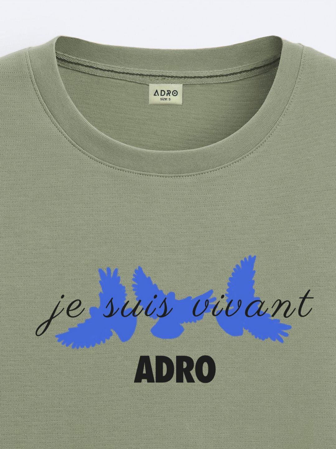 ADRO Men Typography Printed Raw Edge T-shirt