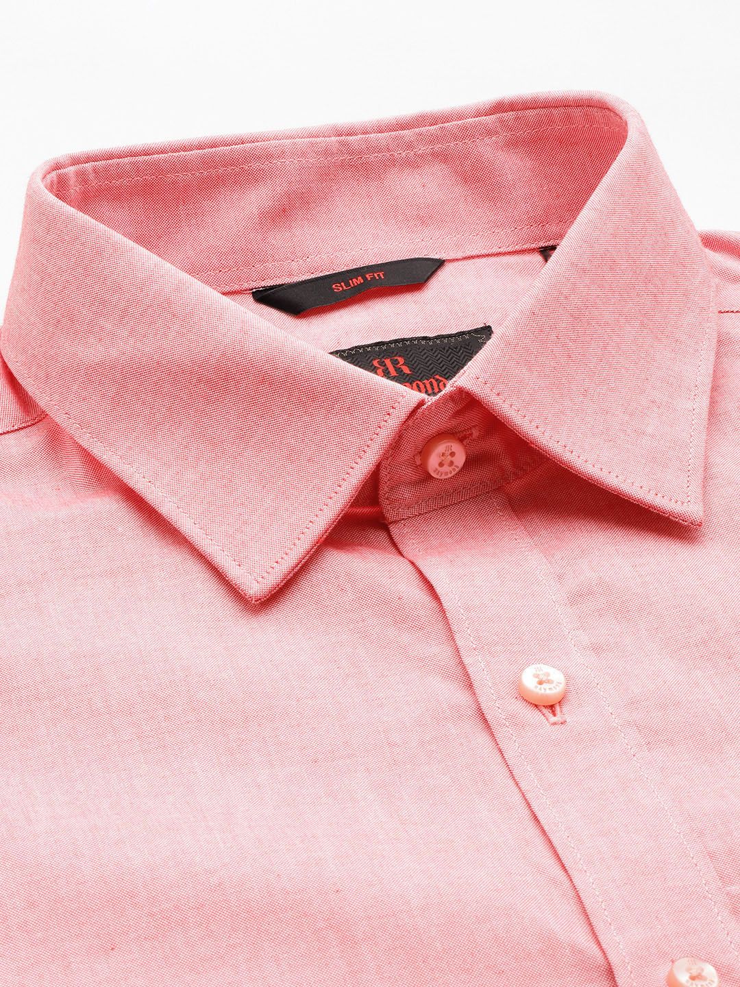 Raymond Self Design Slim Fit Pure Cotton Formal Shirt