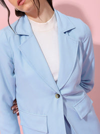 Tokyo Talkies Single-Breasted Blazer With Matching Belted Shorts Co-Ords