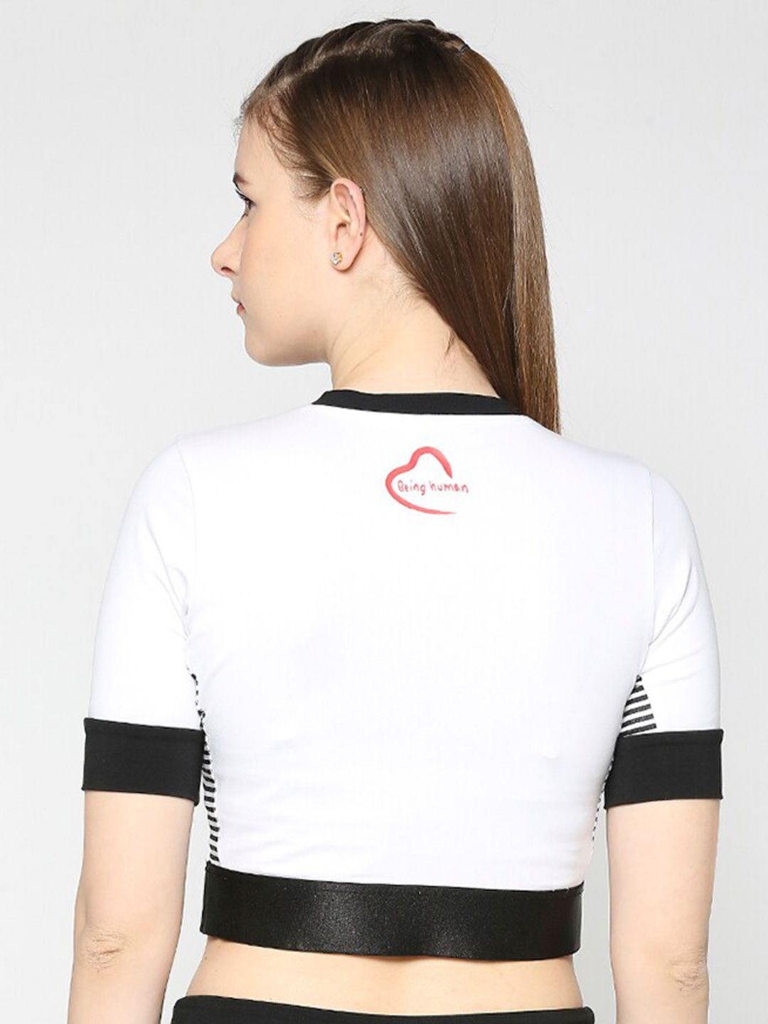 Being Human Round Neck Crop Top
