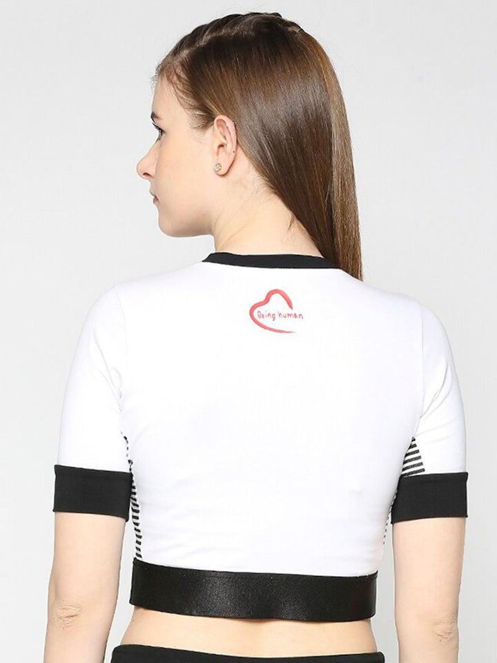 Being Human Round Neck Crop Top