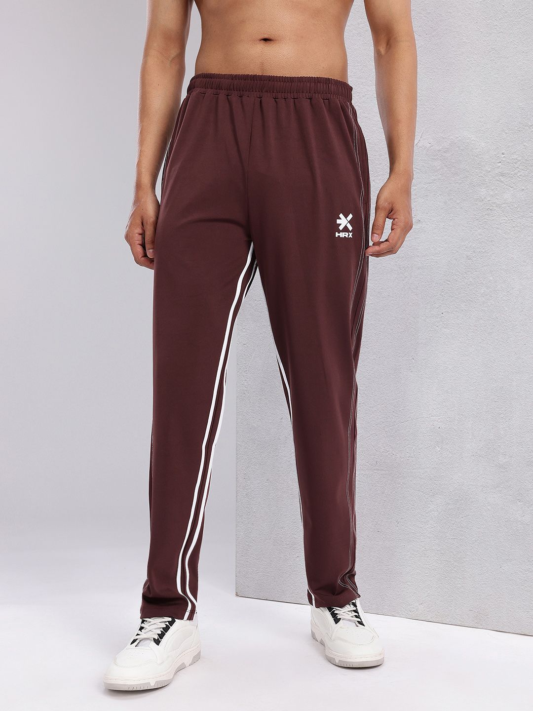 HRX by Hrithik Roshan Men Striped Detail Training Track Pants