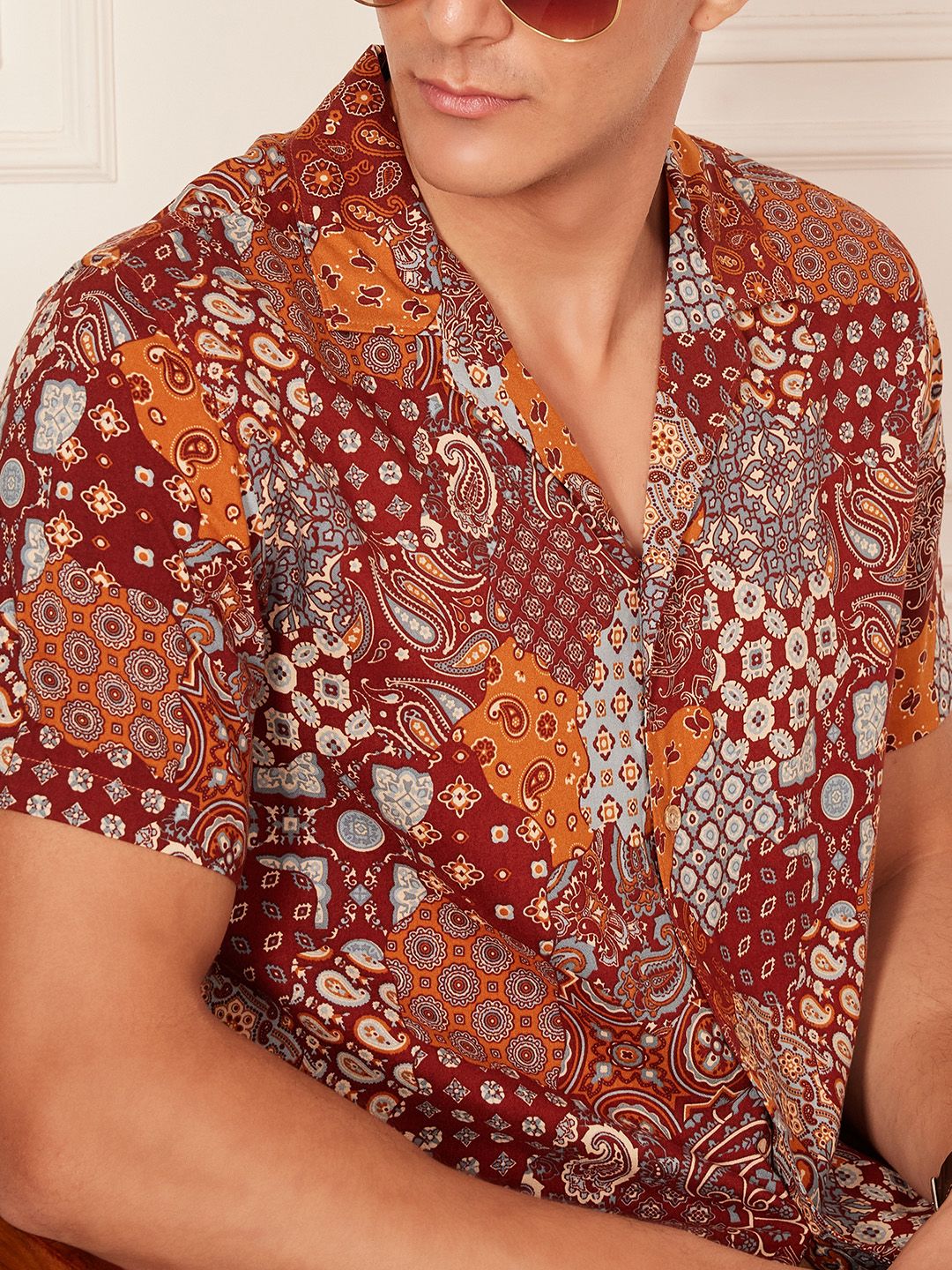 DENNISON Smart Block Printed Casual Shirt