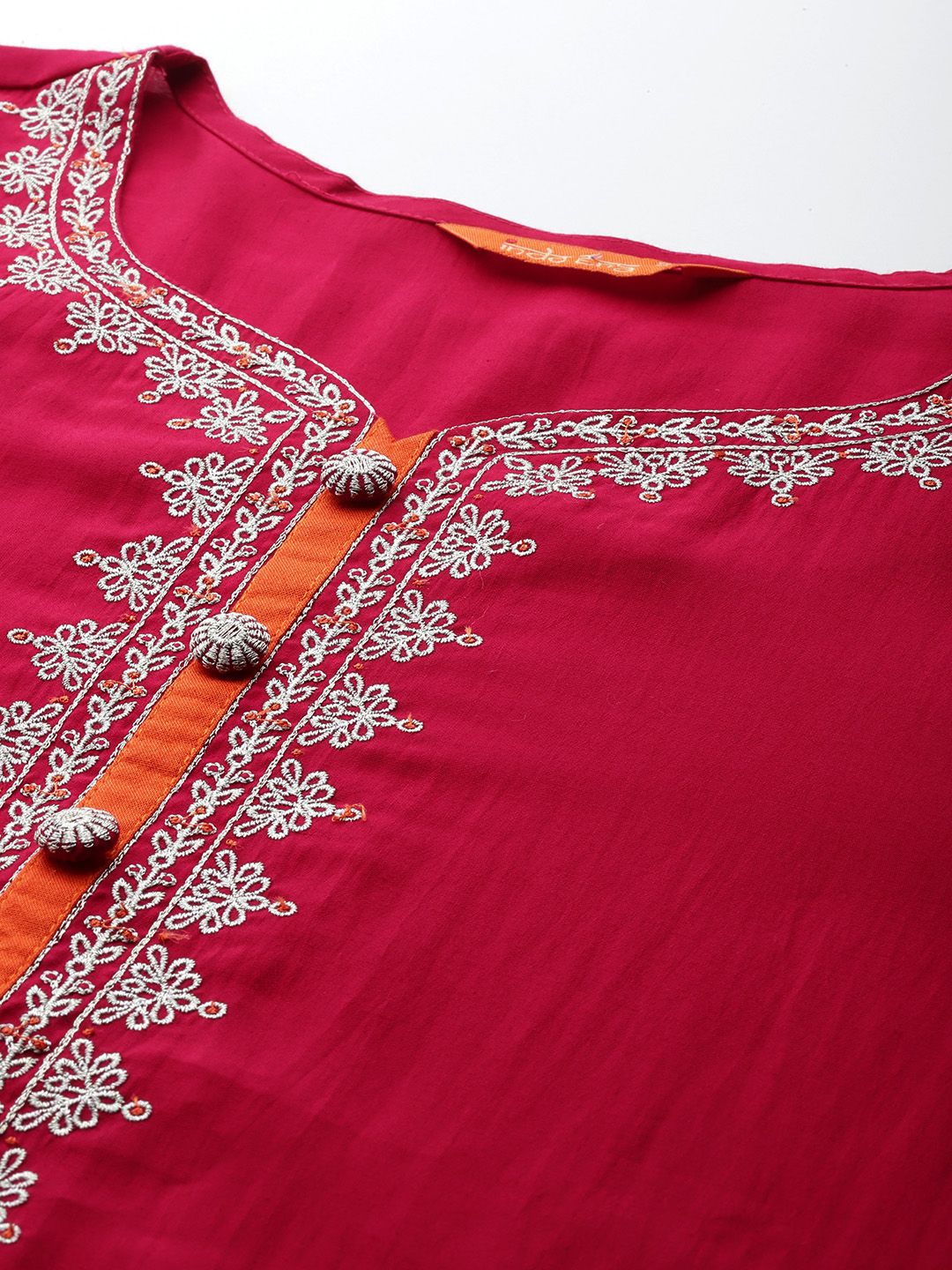 Motif Etnik Era Indo Sulam Kurta Zari Dengan Seluar & Dupatta