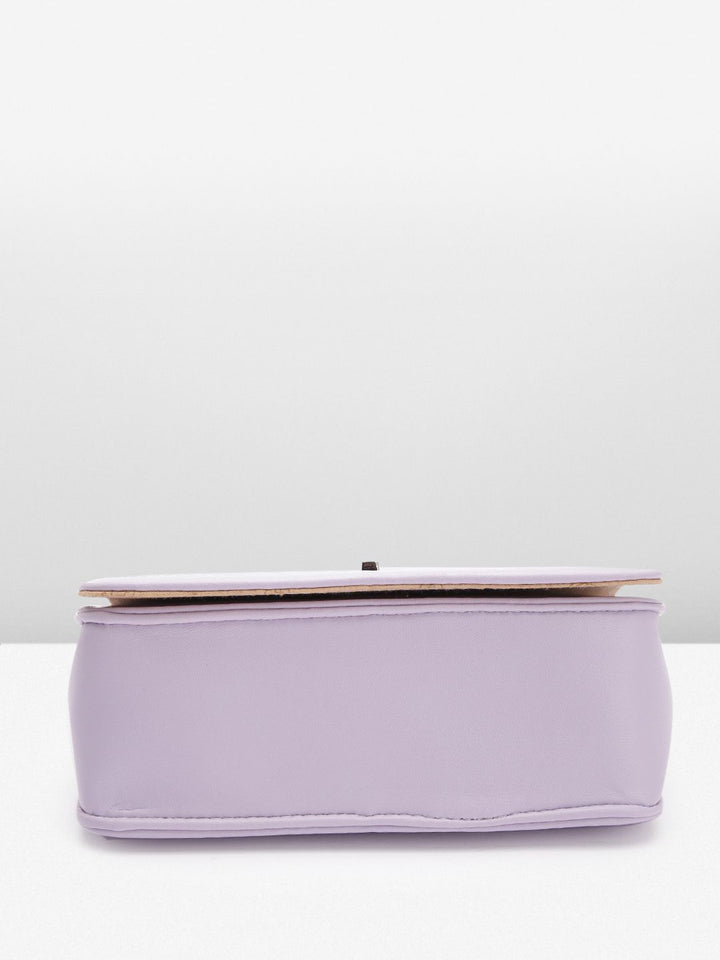 Lino Perros Textured Structured Sling Bag with Quilted Detail