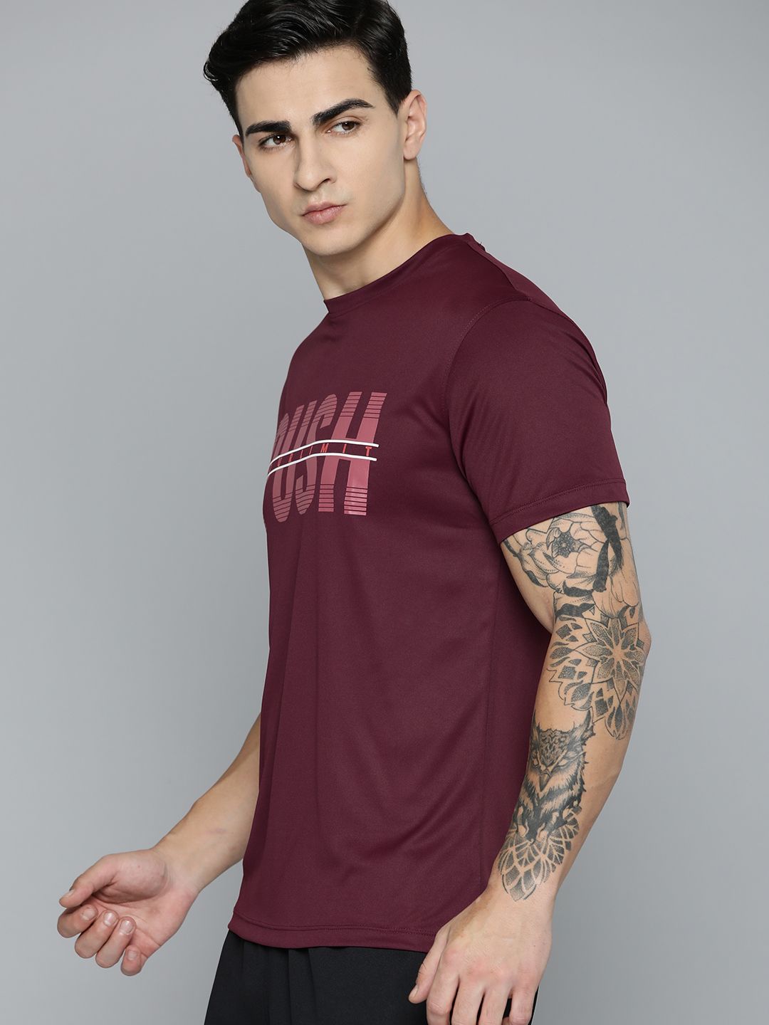 HRX by Hrithik Roshan Rapid-Dry Regular Fit Training T-shirt