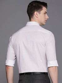 Raymond Men Pure Cotton Slim Fit Striped Formal Shirt