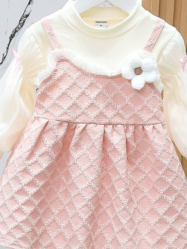 YK Girls Fit & Flare Dress