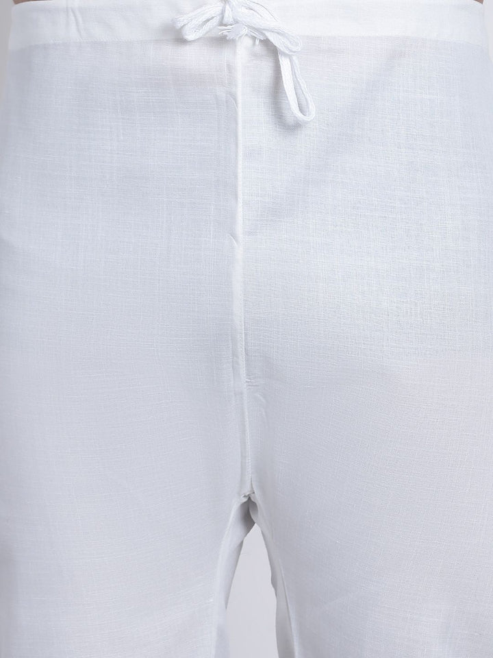 SOJANYA Woven Design Mandarin Collar Angrakha Kurta with Churidar