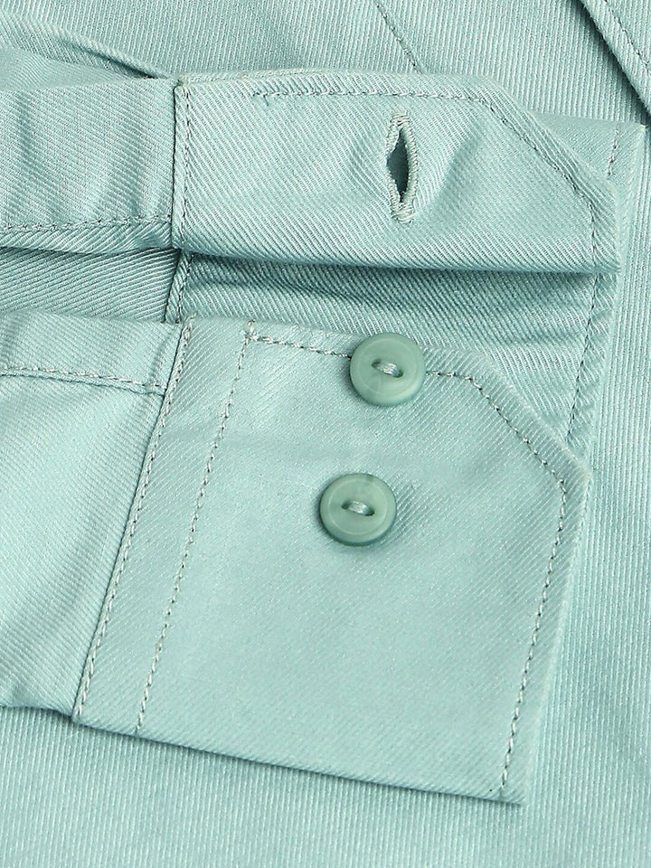 Thomas Scott Cotton Twill Classic Slim Fit Opaque Casual Shirt