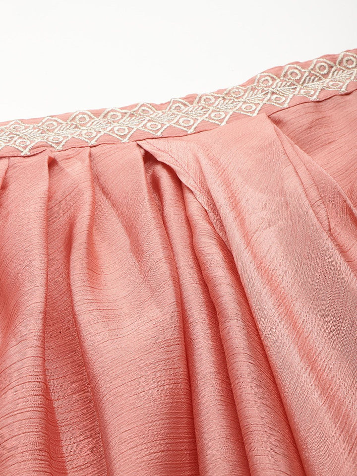 all about you Embroidered Detail Wrap Ethnic Co-ords