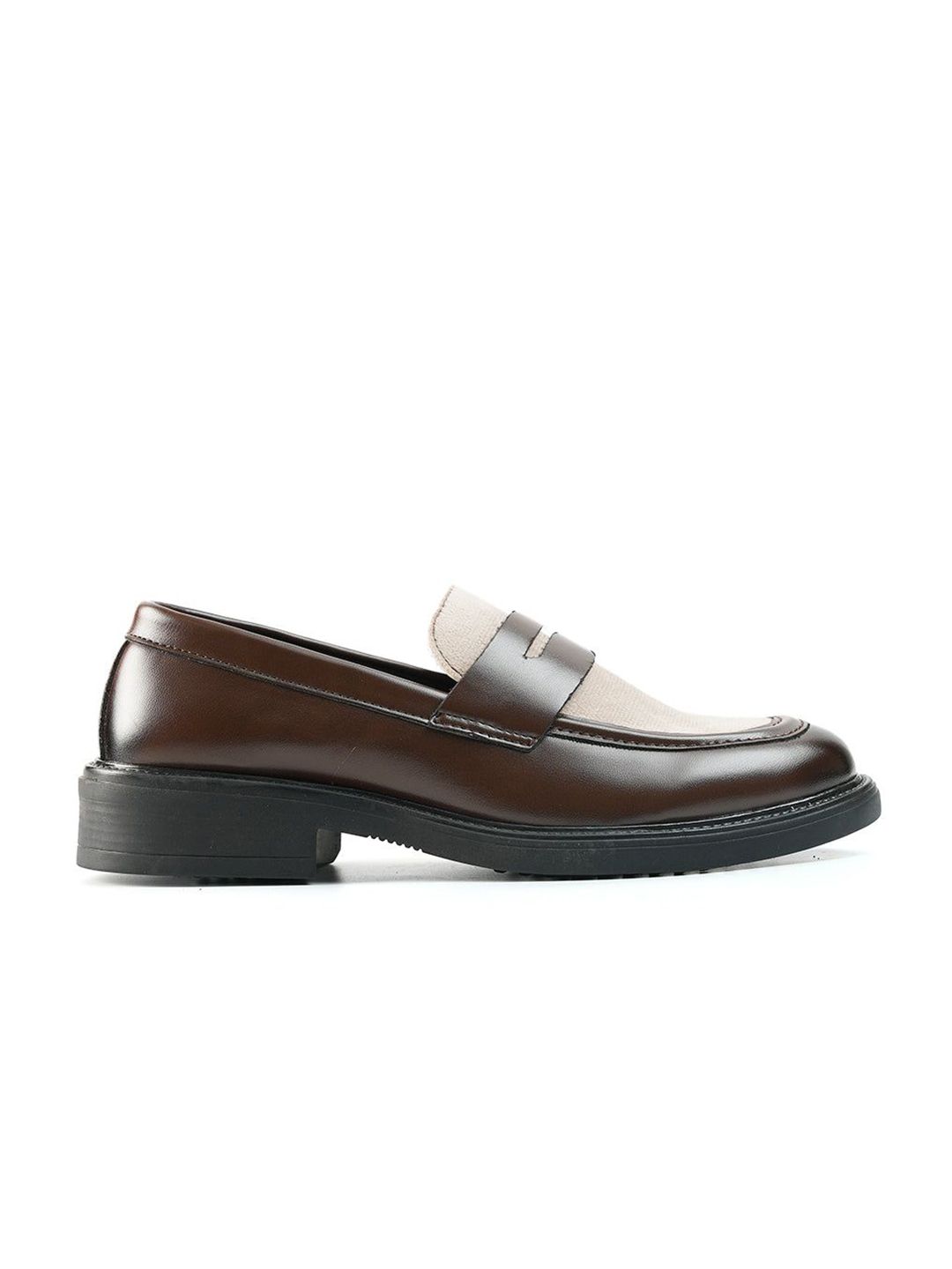 MONKSTORY Cosmopolitan Contrast Penny Loafers