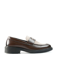 MONKSTORY Cosmopolitan Contrast Penny Loafers