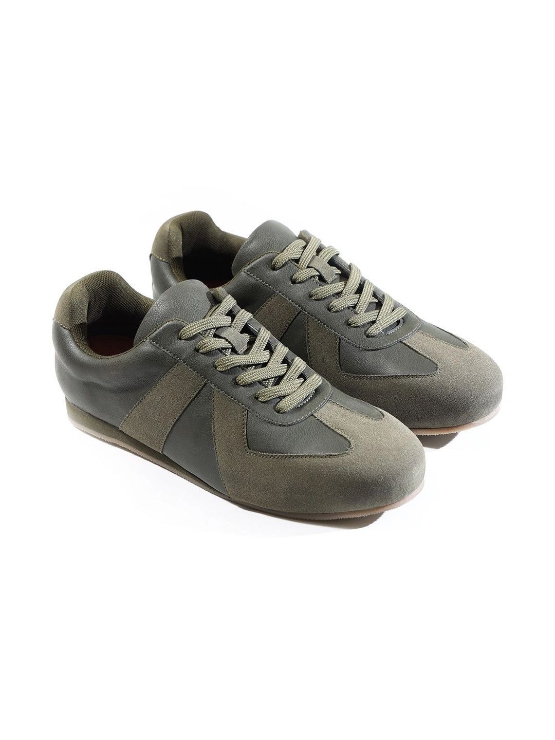 MONKSTORY Escape Classic Panel Sneakers - Olive Green