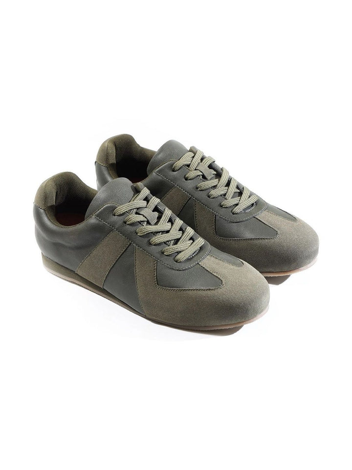 Sneakers Panel Klasik MONKSTORY Escape - Hijau Zaitun