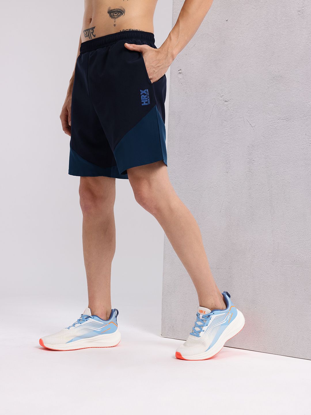 HRX by Hrithik Roshan Men Colourblocked Running Shorts