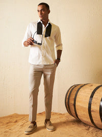 DENNISON Smart Slim Fit Cotton Casual Shirt