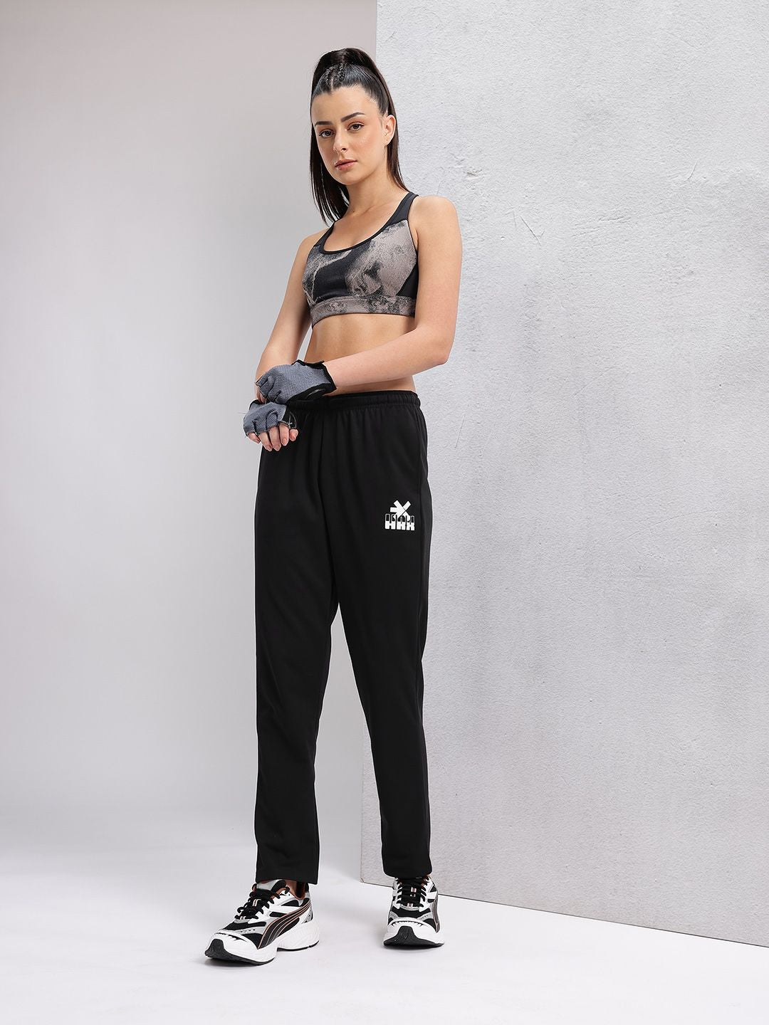 HRX by Hrithik Roshan Women Brand Logo Print Training Track Pants