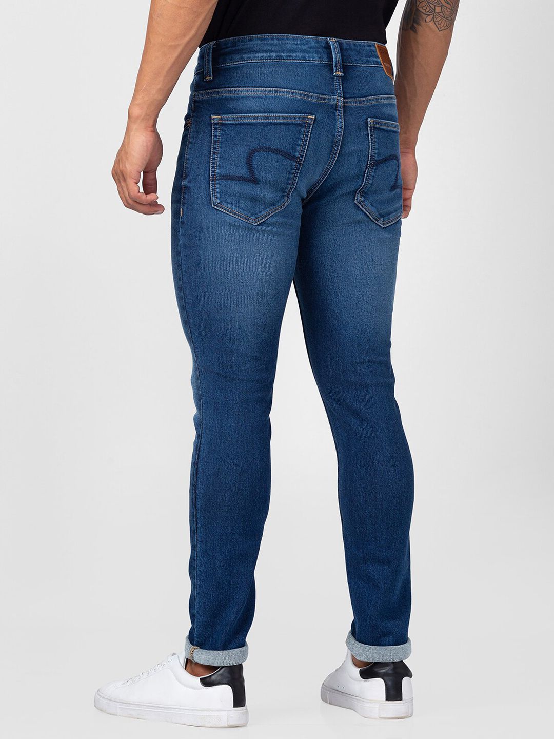 SPYKAR Men Super Skinny Fit Low-Rise Light Fade Jeans