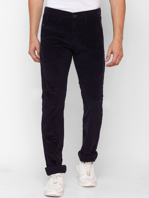 SPYKAR Men Blue Straight Fit Chinos Trousers