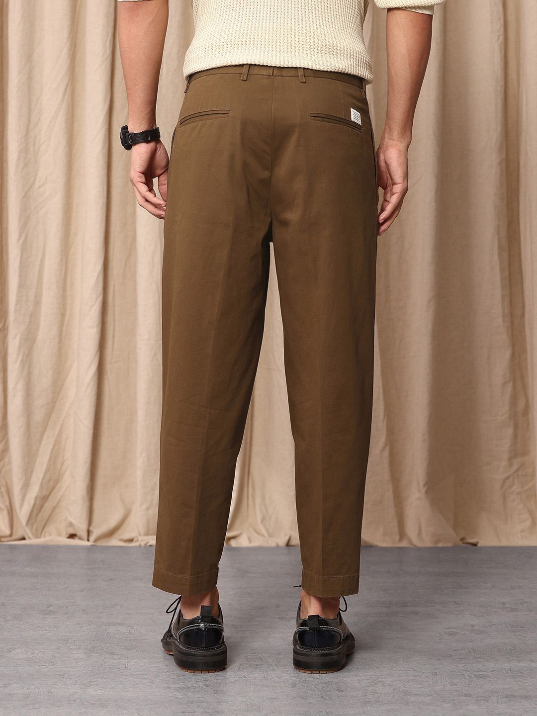 Mr Bowerbird Men Oversized Fit Pleated Trousers
