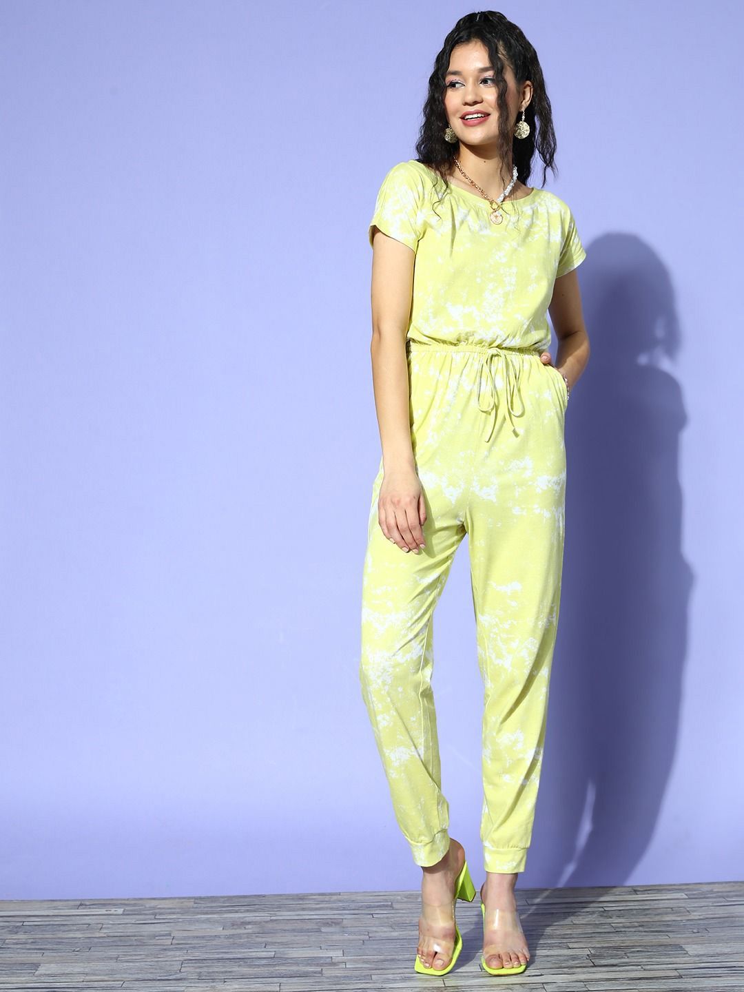 Berrylush Printed Basic Jumpsuit