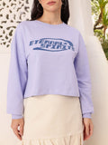 DressBerry Printed Cotton Terry Relaxed Fit Sweatshirts