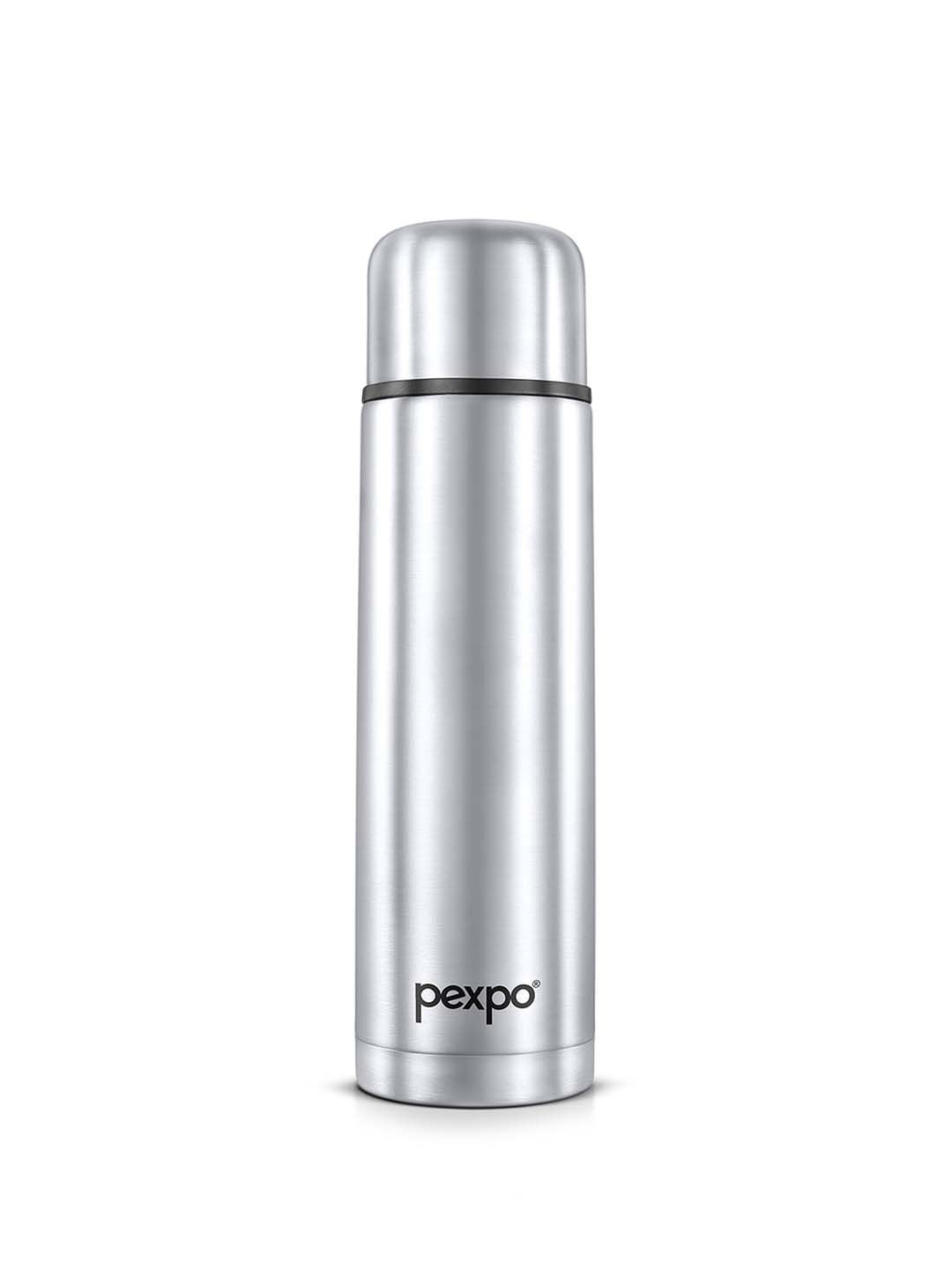 Pexpo Flamingo Silver-Toned ISI Certified Thermosteel Hot Flask Water Bottle 1000ml